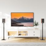 Mounting Dream Speaker Stands Height Adjustable for Satellite & Small Bookshelf Speakers, Set of 2 Floor Stand Mount for Bose Polk JBL Sony Yamaha and Others – 11LBS Capacity MD5402