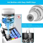 Osinkjet 502 Ink Refill Bottles for Ecotank ET-3760 ET-2850 ET-4760 ET-4850 ET-3850, 502 Ink Bottles for Eco Tank ET-15000 ET-4750 ET-2720 ET-2760 Printer T502 Ink Refill Bottles Combo Pack(2BK C M Y)
