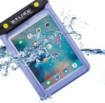 WALNEW Universal Waterproof eReader Protective Case Cover for Amazon All-New Kindle 2022/Kindle Paperwhite/Oasis/Keyboard/Kindle Fire 7, iPad Mini, Kobo Clara/Nia and More, Blue