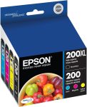EPSON 200 DURABrite Ultra Ink High Capacity Black & Standard Color Cartridge Combo Pack (T200XL-BCS) Works with WorkForce WF-2520, WF-2530, WF-2540, Expression XP-200, XP-300, XP-310, XP-400, XP-410, Black and color combo pack