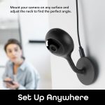 Geeni Look Smart Indoor 1080p HD Security Camera with Night Vision, Motion Detection, 2-Way Audio, Works with Alexa and Google Home, Black, 2-Pack