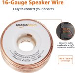 Amazon Basics 16-Gauge Speaker Wire Cable, 100 Feet, Bronze