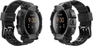SUPCASE Unicorn Beetle Pro Series Case for Google Pixel Watch/Pixel Watch 2 41mm (2022/2023), Rugged Protective Case with Strap Band (Black)