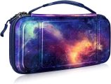 Fintie Carrying Case for Nintendo Switch OLED Model 2021/Switch 2017, [Shockproof] Hard Shell Protective Cover Travel Bag w/10 Game Card Slots for Switch Console Joy-Con & Accessories