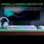 Razer Huntsman Mini 60% Gaming Keyboard Fast Keyboard Switches – Linear Optical Switches – Chroma RGB Lighting – PBT Keycaps – Onboard Memory – Mercury White