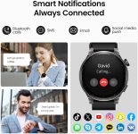 TOZO S5 Smart Watch (Answer/Make Calls), 1.43’’ AMOLED Smart Watches for Men Women 100+ Sport Modes Fitness Watch with Blood Oxygen/Sleep/Heart Rate Monitor, IP68 Waterproof Smartwatch Black