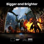 BenQ X300G 4K HDR Gaming Projector, Low input 4ms Response, Bright LED 2000 ANSI Lumen, Short Throw, 2D Keystone, Optical Zoom, Auto Focus, Tailor-Made Game Mode, Charge & DisplayUSB-C, Stream-Ready