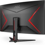 AOC C32G2ZE 32″ Curved Frameless Gaming Monitor, Full HD 1920×1080, VA, 0.5ms 240Hz, AMD FreeSync Premium, DP/HDMI/VGA, VESA, 3-3-1 Re-Spawn Program, Xbox PS5 Switch,Black