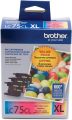 Brother LC753PKS XL High Yield 3 Pack – 1 Each LC75C, LC75M, LC75Y Ink