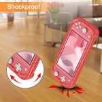 Fintie Case for Nintendo Switch Lite 2019 – Soft Silicone [Shock Proof] [Anti-Slip] Protective Cover with Ergonomic Grip Design for Switch Lite Console (Living Coral)