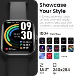 TOZO S3 Smart Watch (Answer/Make Call) Bluetooth Fitness Tracker with Heart Rate, Blood Oxygen Monitor, Sleep Monitor IP68 Waterproof 1.83-inch HD Color for Men Women Compatible iPhone & Android