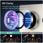ESR for Samsung Galaxy S24 Ultra Camera Lens Protector, Individual Lens Protectors, Scratch-Resistant Ultra-Thin Tempered Glass with Aluminum Edging, Galaxy S24 Ultra Case Friendly, 1 Set, Clear