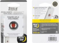 Nite Ize Steelie Magnetic Phone Socket – Magnetic Socket for Car Dashboard Phone Mount – Neodymium Magnet with 3M Adhesive – Mounting System Magnet Compatible with Steelie Phone Mounts