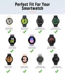 MoKo Compatible with Samsung Galaxy Watch 6 5 4 Band 40mm 44mm,Galaxy Watch 5 Pro Band 45mm,Galaxy Watch 6 Classic Band,Galaxy Watch 4 Classic Band,20mm Silicone Sport Strap Wristband Women Men,Black