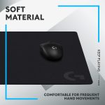 Logitech G640 Large Cloth Gaming Mouse Pad, Optimized for Gaming Sensors, Moderate Surface Friction, Non-Slip Mouse Mat – Black