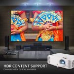 ViewSonic PX701-4K 4K UHD 3200 Lumens 240Hz 4.2ms Home Theater Projector with HDR, Auto Keystone, Dual HDMI, Sports and Netflix Streaming with Dongle on up to 300″ Screen