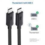 Cable Matters USB C to USB C Monitor Cable 6 ft / 1.8m with 4K 60Hz Video Resolution, 100W Power Delivery, and 5Gbps USB-C 3.1 Gen 1 Data Transfer Compatible with Apple Vision Pro, Meta Quest 3