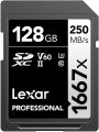 Lexar 128GB Professional 1667x SDXC Memory Card, UHS-II, C10, U3, V60, Full-HD & 4K Video, Up To 250MB/s Read, for Professional Photographer, Videographer, Enthusiast (LSD128CBNA1667)