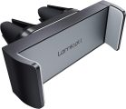 Lamicall Car Cell Phone Mount, Air Vent Clip Holder, Universal Stand Hands Free Cradle Compatible with Phone 12 Mini 11 Pro Xs Xs Max Xr X 8 7 6 6s Plus SE and Other 4.7-6.5” Smartphones – Gray