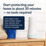 SimpliSafe 8 Piece Wireless Home Security System – Optional 24/7 Professional Monitoring – No Contract – Compatible with Alexa and Google Assistant , White