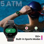 Amazfit GTR 4 Smart Watch with GPS, Sleep Quality Monitoring, Step Tracking, Heart Rate & SpO2 Sensor, Alexa Built-In, Bluetooth Calls & Text, 14-Day Battery Life, AI Fitness App & Sports Coach(Black)