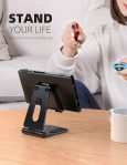 Lamicall Adjustable Phone Tablet Stand, Playstand for Switch, Foldable Desk Holder Dock, Compatible with iPad Mini, 9.7” iPad Pro Air, Phone 12 Mini 11 Pro Xs Xs Max Xr X 8 7 6 6s Plus SE (4-10”)