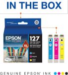 EPSON 127 DURABrite Ultra Ink Color Combo Pack For NX-530, NX-625, WF-3520, WF-3530, WF-3540, WF-545, WF-60, WF-630, WF-633, WF-635, WF-645, WF-7010, WF-7510, WF-7520, WF-840, WF-845