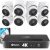 Swann 4K NVR Dome Security Camera System with 2TB HDD, 8 Channel 8 Cam,PoE Cat5e, Indoor & Outdoor Wired Home Surveillance Security Cameras, Night Vision, Heat Motion Detection