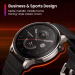 Amazfit GTR 4 Smart Watch with GPS, Sleep Quality Monitoring, Step Tracking, Heart Rate & SpO2 Sensor, Alexa Built-In, Bluetooth Calls & Text, 14-Day Battery Life, AI Fitness App & Sports Coach(Black)