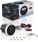 BOSS Audio Systems MGR350B Marine Gauge Stereo System – Digital Media MP3 Player, Bluetooth Audio Head Unit, No CD Player, USB, AM/FM Radio Receiver, Weatherproof
