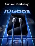 UGREEN USB C to USB C 3.2 Gen 2 Cable,10Gbps Data Transfer 4K Video Output Monitor Cable, 240W PD Fast Charging for iPhone 15, Samsung Galaxy S24/S23, MacBook Pro, iPad Pro, Dell XPS, 3.3FT
