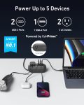 Anker GaNPrime 65W Charging Station, 615 USB C 5-in-1 Power Strip for Travel and Work with 2AC,2 USB C, USB A, 3ft,Power Delivery for iPhone 15/15 Plus/15 Pro/15 Pro Max,and More(Black)