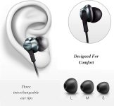 PHILIPS Pro Wired Earbud & In-Ear Headphones with Microphone, Ear Phones, In-Ear Headphones with Mic, Powerful Bass, Lightweight, Hi-Res Audio, 3.5mm Jack for Phones and Laptops Comfort