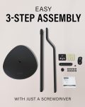Sanus Adjustable Height Speaker Stand – Extends 28″ to 38″ – Holds Satellite & Small Bookshelf Speakers (i.e. Bose, Harmon Kardon, Polk, JBL, KEF, Klipsch, Sony and Others) – Set of 2 – Model HTBS