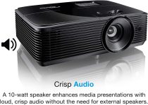 Optoma W400LVe WXGA Professional Projector | 4000 Lumens for Lights-on Viewing | Presentations in Classrooms & Meeting Rooms | Up to 15,000 Hour Lamp Life | Speaker Built In