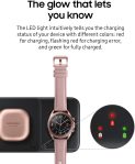 SAMSUNG Electronics Wireless Charger Trio, Qi Compatible – Charge up to 3 Devices at Once – for Galaxy Phones, Buds, Watches, and Apple iPhone Devices, Black (US Version)