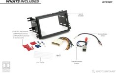 SCOSCHE Install Centric ICFD6BN Complete Basic Installation Solution For Installing A Double DIN Aftermarket Stereo Compatible With Select 2004-12 Premium Sound Ford, Lincoln & Mercury Vehicles Black