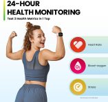 Amazfit Bip 5 Smart Watch, GPS, Bluetooth Calling, 10-Day Battery, Ultra-Large Display, Step Tracking, Heart-Rate Monitoring & VO2 Max, Sleep & Health Monitoring, Alexa Built-In, AI Fitness App (Pink)