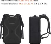 MOSISO Camera Backpack, DSLR/SLR/Mirrorless Photography Camera Bag 15-16 inch Waterproof Hardshell Case with Tripod Holder&Laptop Compartment Compatible with Canon/Nikon/Sony, Black