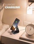 Lamicall Adjustable Cell Phone Stand, Desk Phone Holder, Cradle, Dock, Compatible with iPhone 15, 14, Plus, Pro, Pro Max, 13 12 X XS,4-8″ Phones, Office Accessories, All Android Smartphone, Black