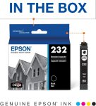 EPSON 232 Claria Ink Standard Capacity Black Cartridge (T232120-S) Works with WorkForce WF-2930, WF-2950, Expression XP-4200, XP-4205