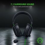 Razer BlackShark V2 X Wired Gaming Headset with 7.1 Surround Sound, 50mm Drivers, Noise Cancelling Mic