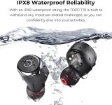 TOZO T10 Wireless Earbuds Bluetooth 5.3 Headphones, App Customize EQ, Ergonomic Design, 55H Playtime, Wireless Charging Case, IPX8 Waterproof Powerful Sound in-Ear Headset Black(New Upgraded)