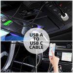 iPhone 15 Car Carplay Apple Cable Cord, USB A to USB C Cable for iPhone 15, 15 Pro Max, 15 Plus, iPad Pro 12.9/11, iPad 10th Gen, iPad Air 5th/ 4th Gen,Mini 6th Gen Charger Car Charging Cable (White)