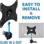 Mount-It! TV Wall Mount Bracket | Quick Release | Full Motion Swing Out Tilt Swivel | Articulating Arm for 13-42″ Flat Screens and Monitors | VESA 75 to 200 | 44 Pound Capacity | Anti-Theft Locking