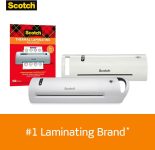 Scotch Thermal Laminating Pouches, 50 Pack Laminating Sheets, 3 Mil, 8.9 x 11.4 Inches, Education Supplies & Craft Supplies, For Use With Thermal Laminators, Letter Size Sheets (TP3854-50)