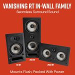Polk Audio 255c-RT In-Wall Center Channel Speaker (2) 5.25″ Drivers – The Vanishing Series | Easily Fits into the Wall | Power Port | Paintable Grille Black, White