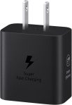 SAMSUNG 25W Wall Charger Power Adapter with Cable, Super Fast Charging, Compact Design, Compatible with Galaxy and USB Type C Devices, Black