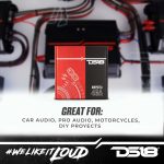 DS18 AMPKIT4 4 Gauge Amp Installation Wiring Kit – Amplifier Installation Kit 4 GA – A Car Amplifier Wiring Kit Simplifies Wire Connections and Delivers Power to Your Radio, Subwoofers, and Speakers