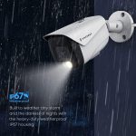 Amcrest Amcrest UltraHD 4K (8MP) IP PoE AI Camera, FOV 129°, 49ft Color Nightvision, Security Outdoor Bullet Camera, Human & Vehicle Detection, Active Deterrent, 4K @15fps, IP8M-2796EW-AI (White)